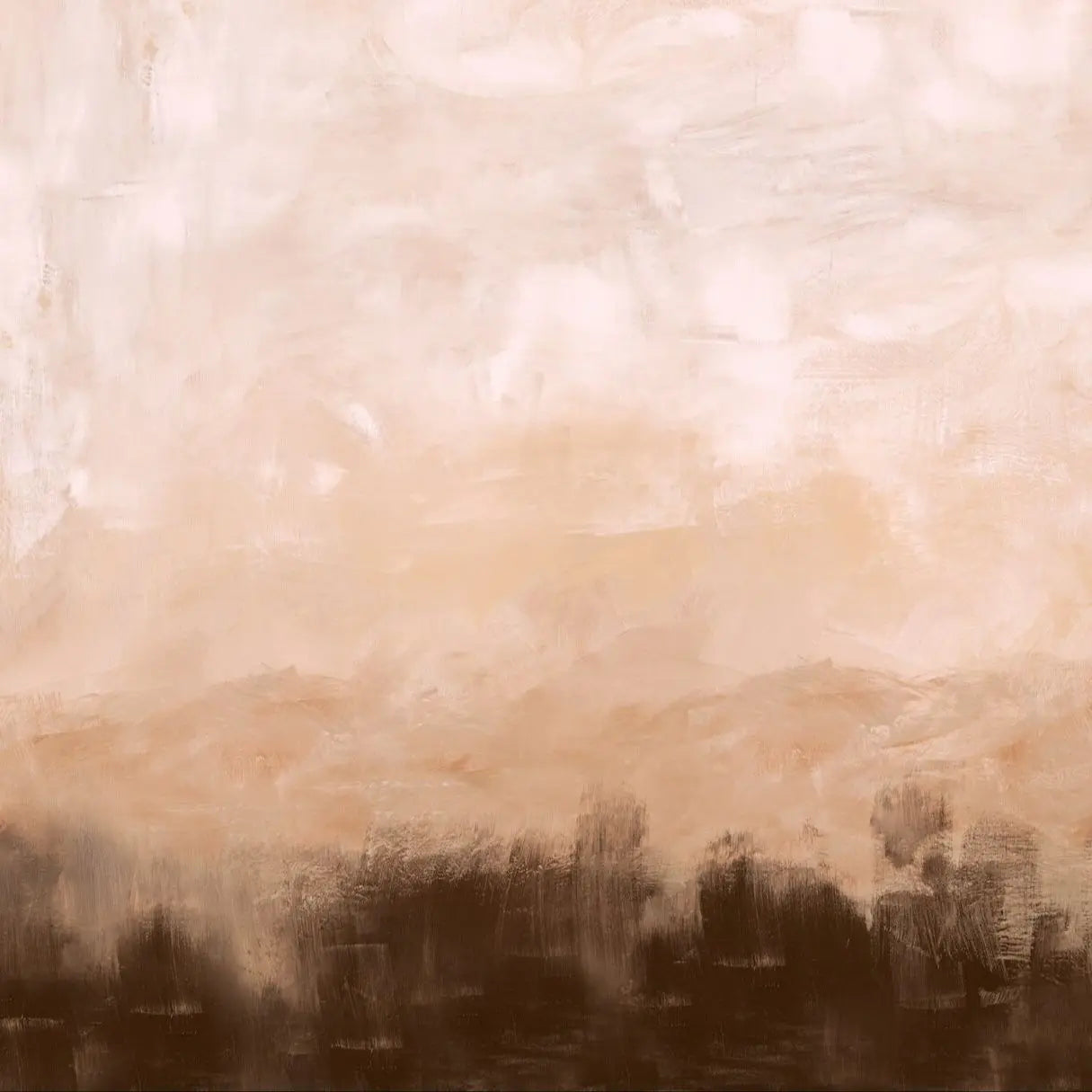 Artistic Peach Marble Effect Wall - 3D Wallpaper Paint Style - Full Artwork
