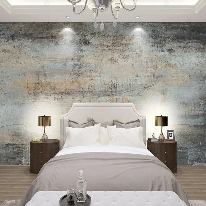 Brut Mural Wallpaper Cement Modern Style Frescoes - Bedroom