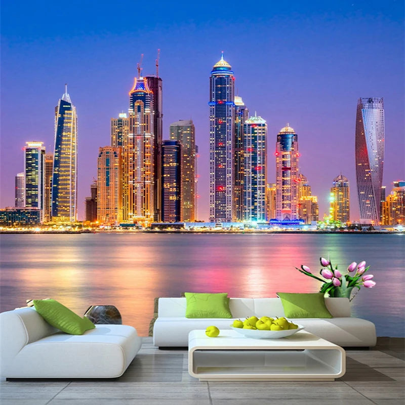 Dubai Marina 3D Wallpaper - Self Adhesive PVC