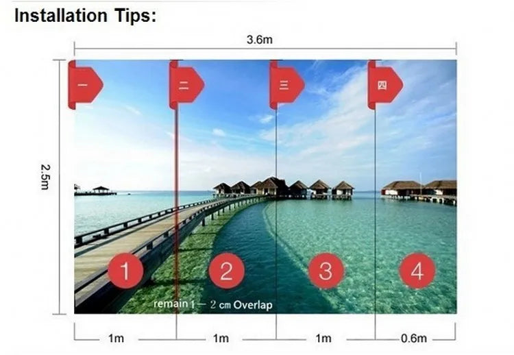 How your 3D Wallpaper will arrive in rolls