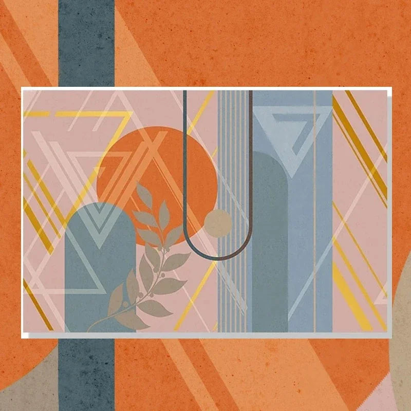 Katrina Mural Wallpaper - Geometric Modern Pop Culture Wallpaper design - up close