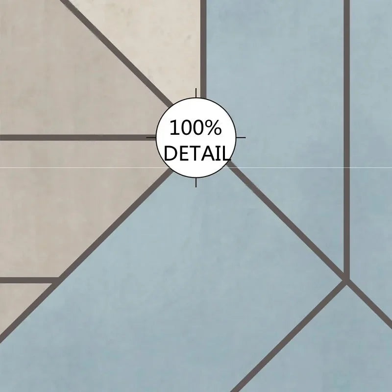 Andrew Geometric Mural Wallpaper - Living Room