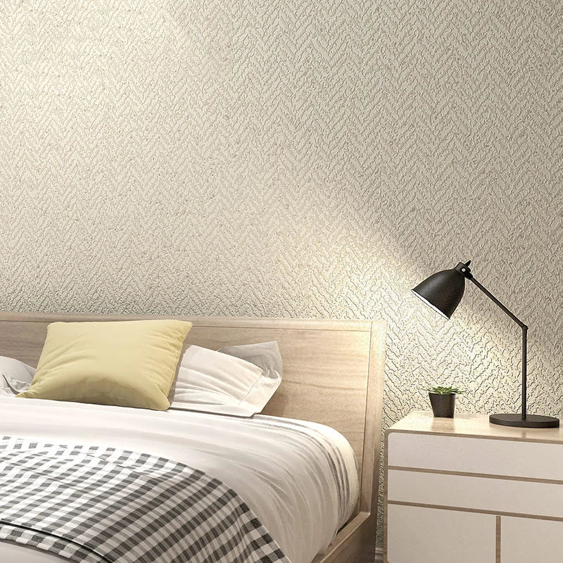 Minimalist Wallpaper Pattern Roll - Contemporary Design - Bedroom