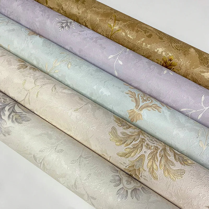 Damask wallpaper roll in 6 variant colors