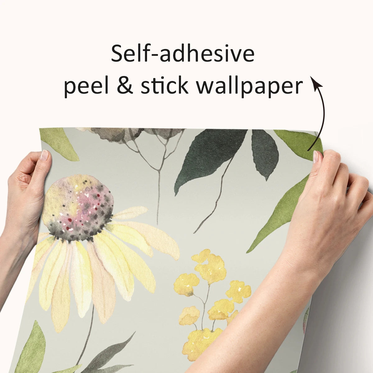 spring blooms garden wallpaper roll design - self adhesive wallpaper