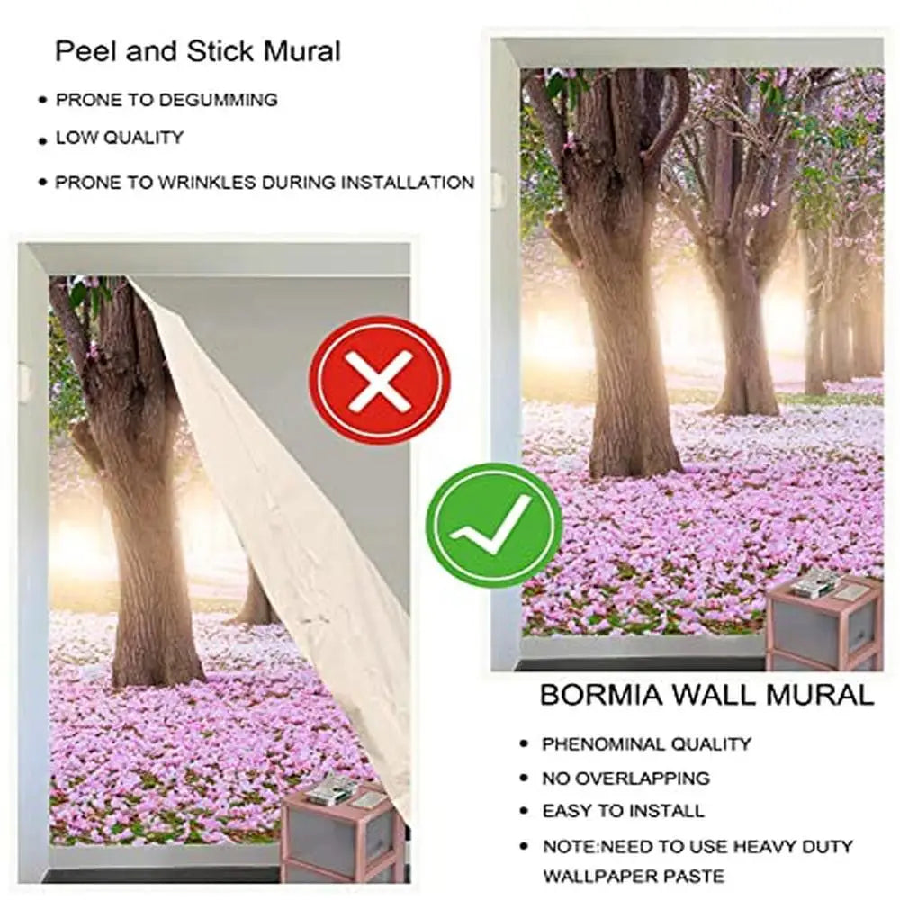 Pink florals Autumn 3D Wallpaper - Info