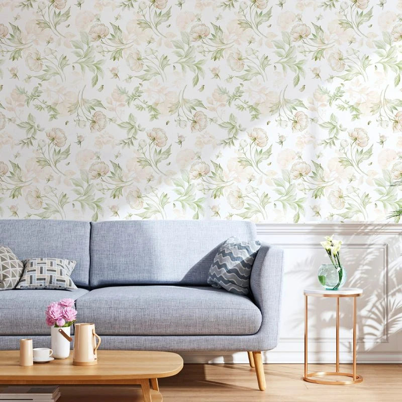 Pastoral Style Self-Adhesive Wallpaper - Waterproof and Moisture-Proof - Living Room Wall Decor