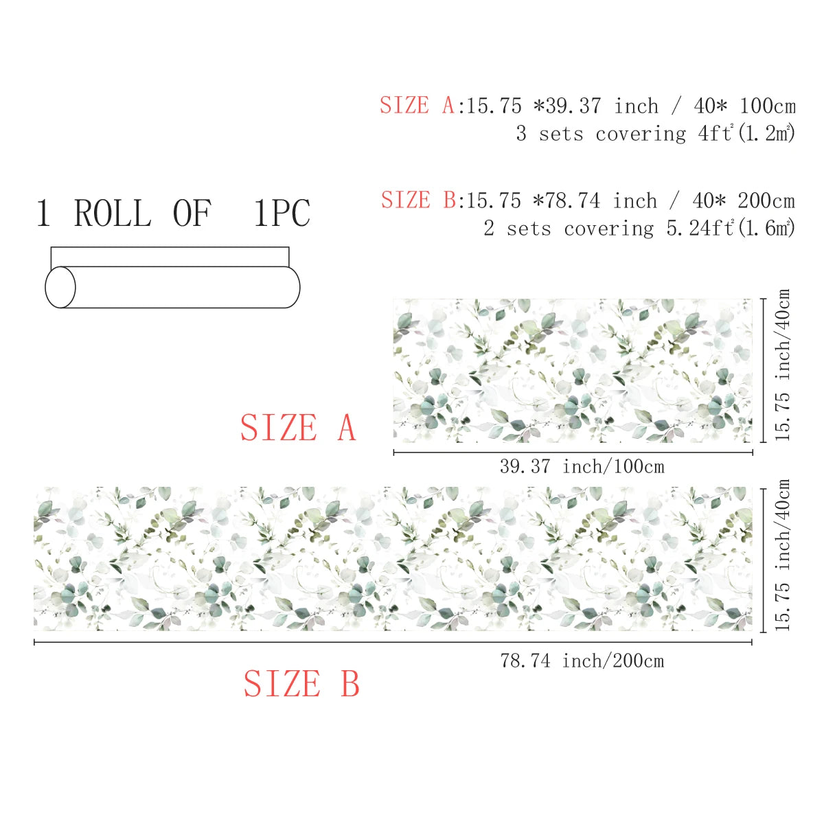 Green Vines Wallpaper Pattern Wall Decor - Peel & Stick