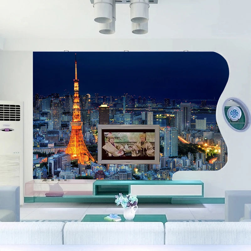 Tokyo Tower 3D Wallpaper -Living Room