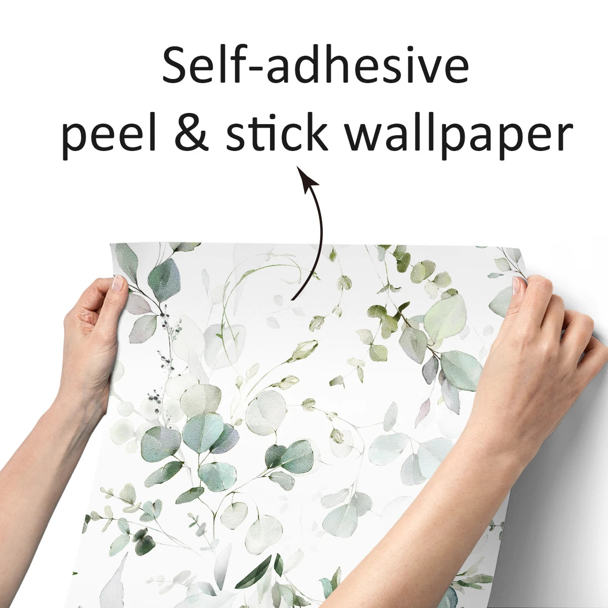 Green Vines Wallpaper Pattern Wall Decor - Peel & Stick