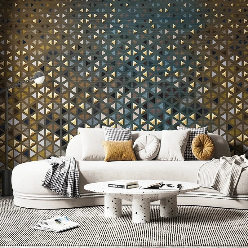 Geometric Abstract Mural Wallpaper Luxury - Living