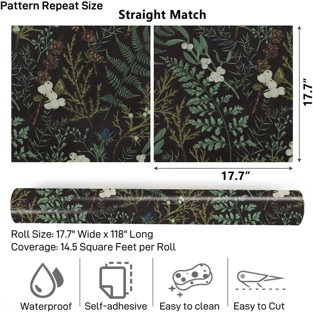 Sandra Tropical Rain Forest Peel and Stick Wallpaper - Living Wall Decor - Size