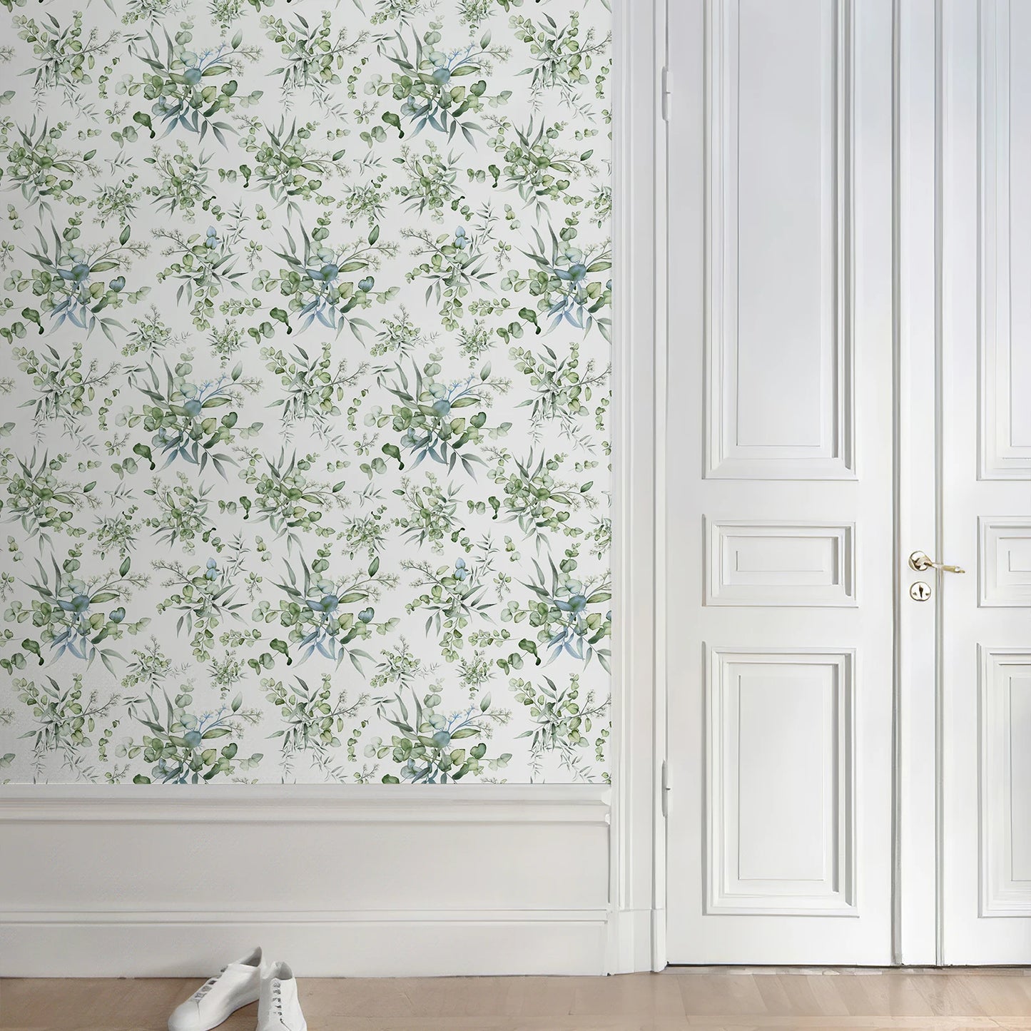 Green Botanical Peel & Stick Wallpaper Pattern - Home Classic