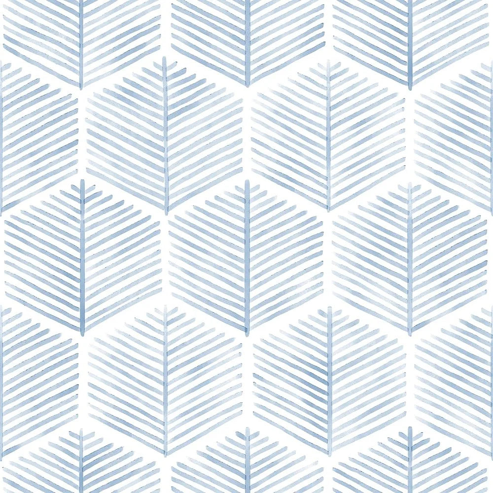 Pattern Peel & Stick Wallpaper Roll - Blue