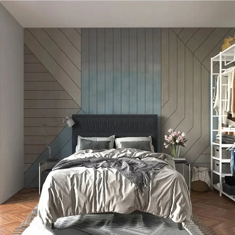 Andrew Geometric Mural Wallpaper Bedroom
