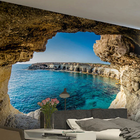 Photo Wallpaper Cave Seaview 3D