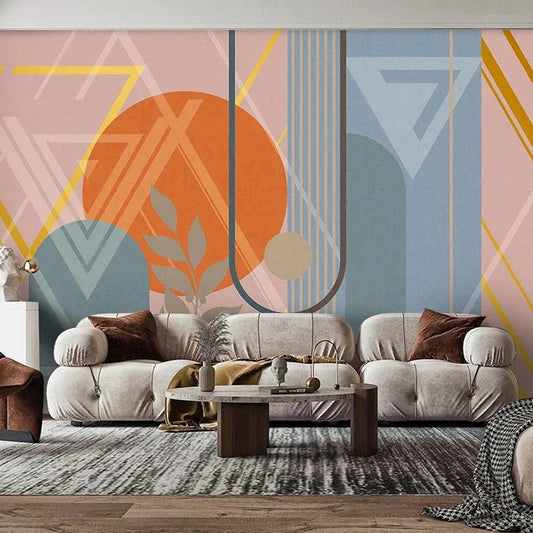 Katrina Mural Wallpaper - Geometric Modern Pop Culture Wallpaper design c