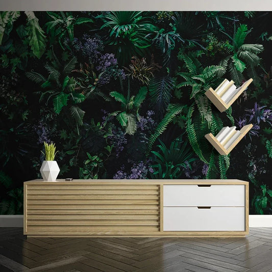 rainforest wall 3D mural wallpaper - realistic